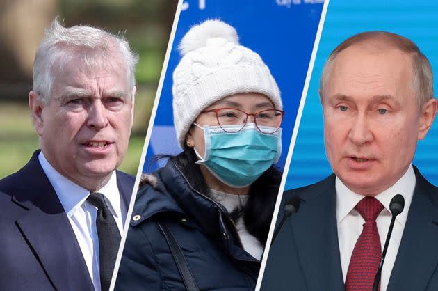 Prince Andrew, face masks and Vladimir Putin were all in the news this week (Photo: Getty)