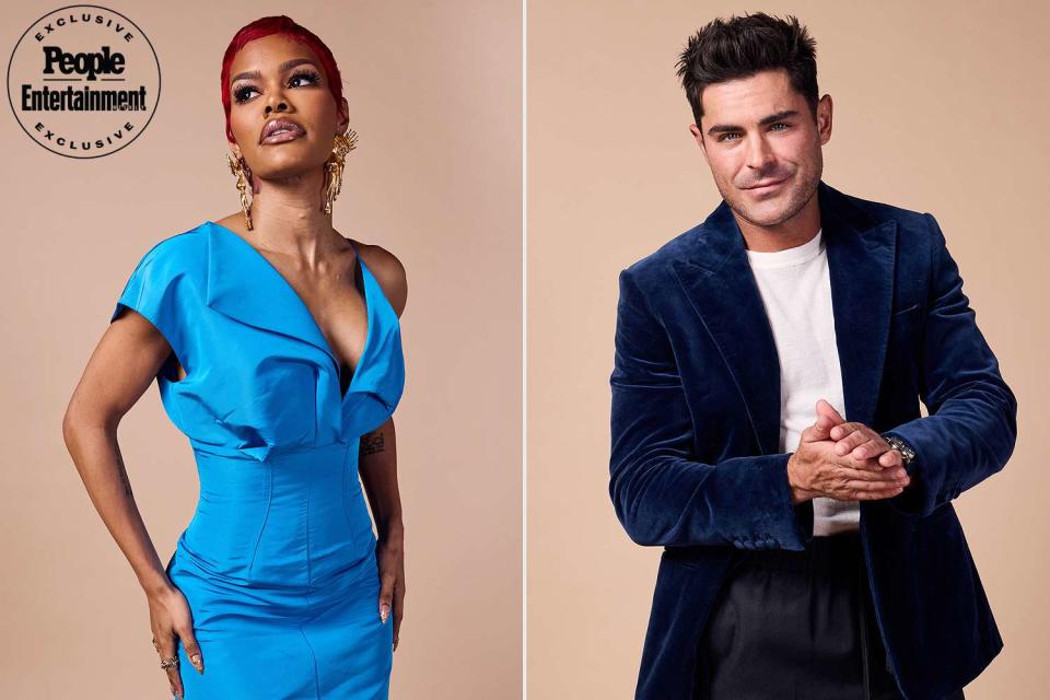 <p>Derek Reed/Contour by Getty</p> Teyana Taylor and Zac Efron at the 2024 National Board of Review Awards