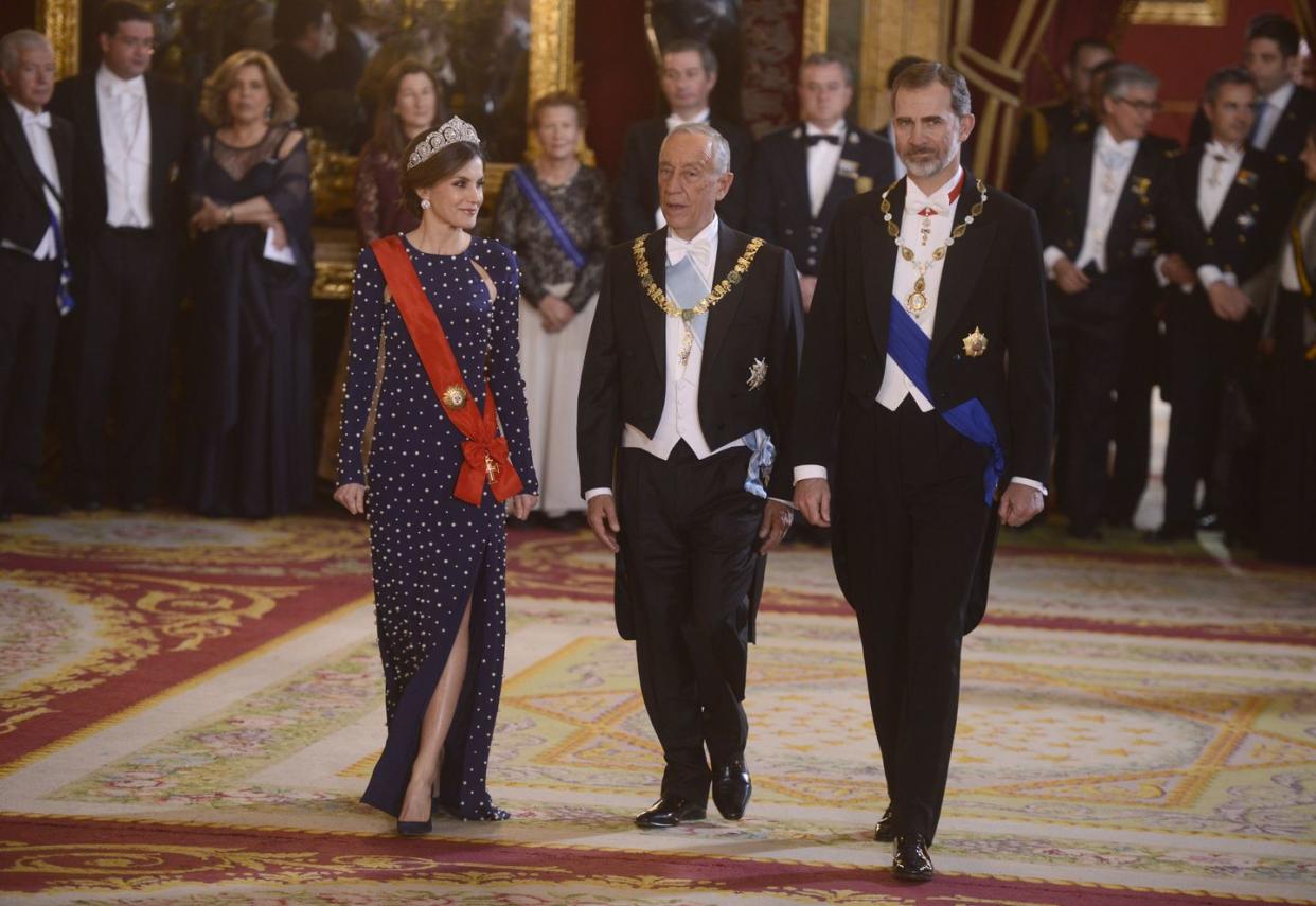 Spanish Royals Host A Dinner Gala For President Of Portugal Marcelo Rebelo De Sousa