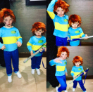 <p>Kai and Klay Rooney are dressed as Horrid Henry (Picture: Coleen Rooney) </p>