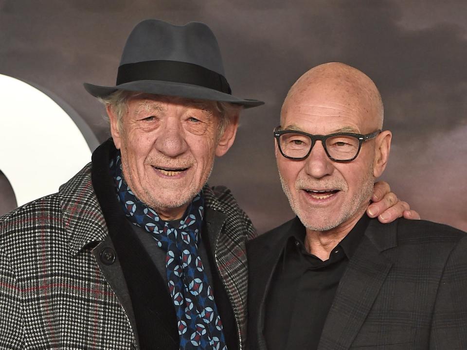 Sir Ian McKellen (left) and Sir Patrick Stewart (Getty Images)