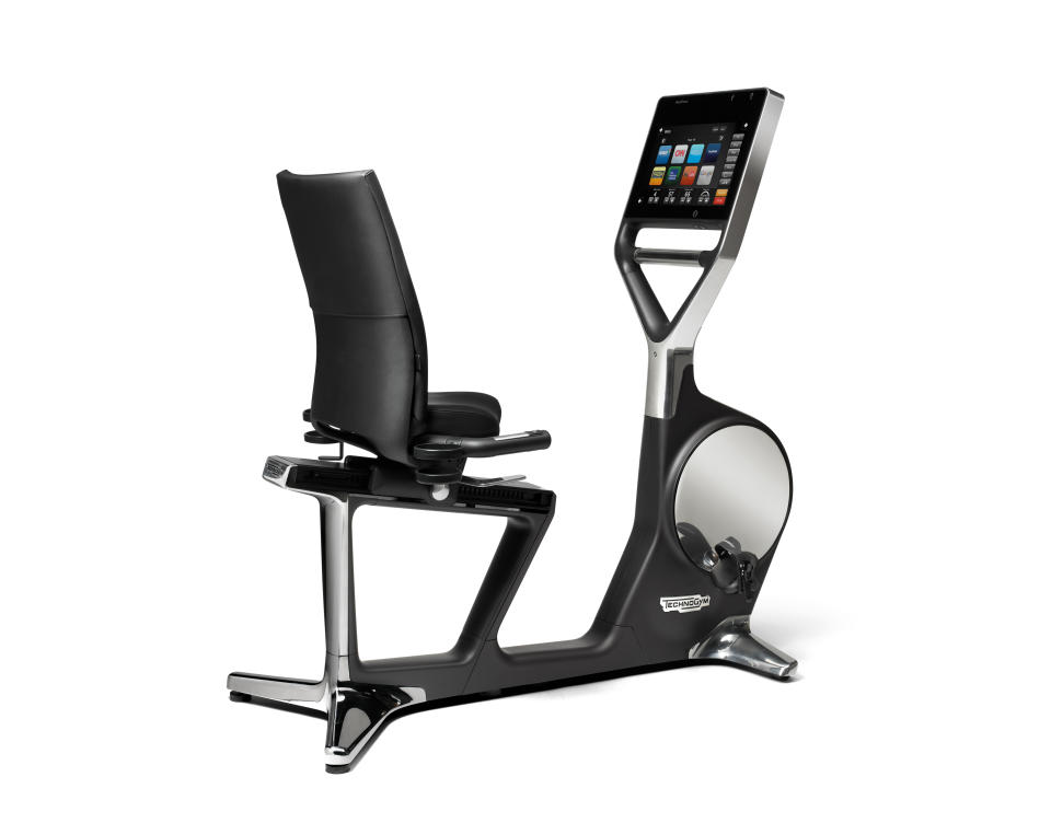 The Technogym Recline Personal, an internet-connected bike, will be on show at the Australia Fitness & Health Expo