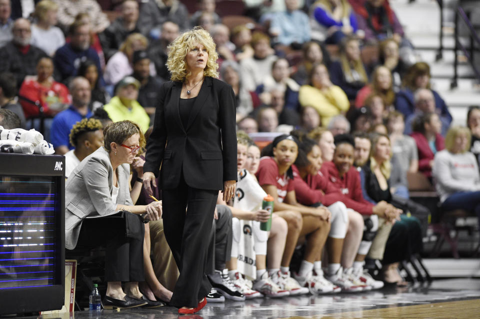 Oklahoma head coach Sherri Coale