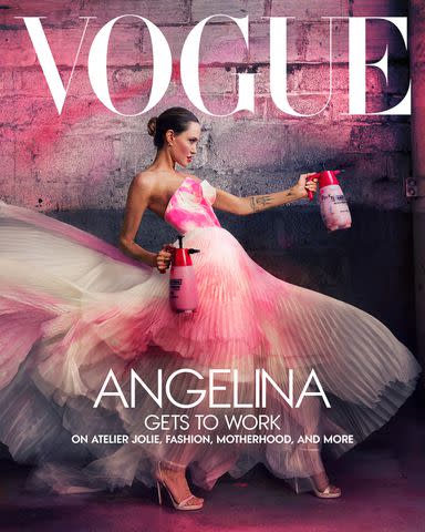 <p>Annie Leibovitz for Vogue</p> Angelina Jolie's Vogue digital cover.