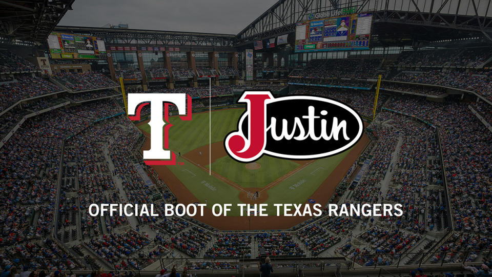 Justin Boots, Texas Rangers, official boot, partnership