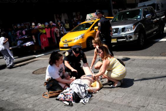 Times Square crash: Man describes tackling driver to floor after fatal crash that injured 22