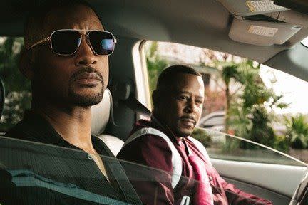 Will Smith as Detective Mike Lowrey and Martin Lawrence as Detective Marcus Burnett in Bad Boys for Life. 