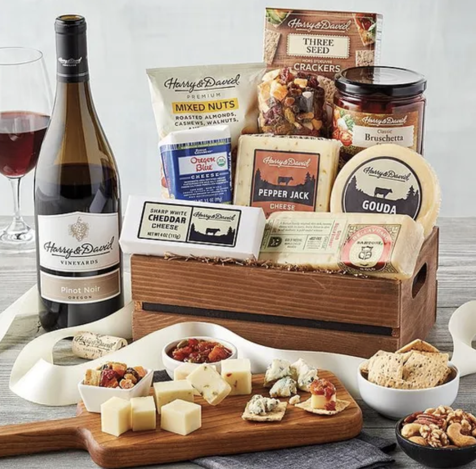 15) Deluxe Cheese Crate with Wine