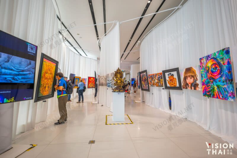 泰國數位藝術節(TDAF 2022)曼谷ICONSIAM展出1400個NFT藝術品（來源：看見泰國）