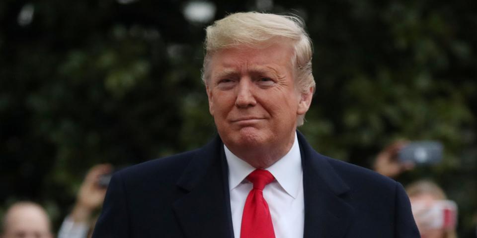 FILE PHOTO: U.S. President Donald Trump speaks to reporters as he departs for travel to New Orleans, Louisiana from the South Lawn of the White House in Washington, U.S., January 13, 2020. REUTERS/Leah Millis