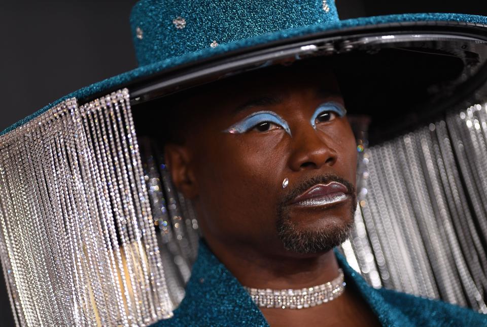 Billy Porter arrives for the 62nd Annual Grammy Awards on January 26, 2020, in Los Angeles. (Photo: Valeria Macon/AFP via Getty Images)