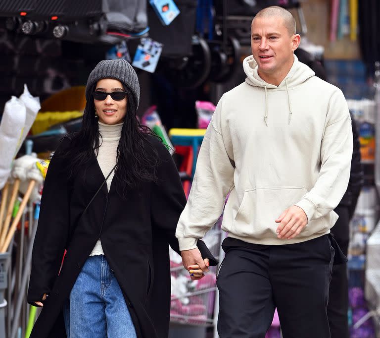 Channing Tatum y Zoe Kravitz, felices caminando por Nueva York (Grosby Group/)