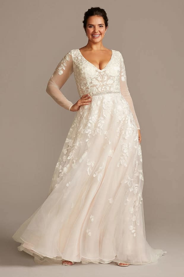 <p>A Galina Signature wedding dress (style no. 9SWG820) from David's Bridal.</p>