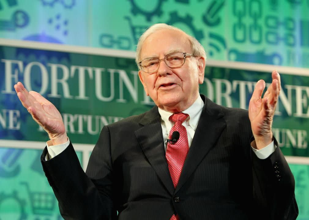 6. Warren Buffett | Net worth: $96.7 billion - Source of wealth: Berkshire Hathaway - Age: 90 - Country/territory: United States | Investor Warren Buffett runs Berkshire Hathaway, a conglomerate that owns dozens of companies like Geico insurance and Duracell batteries. Berkshire Hathaway's stock is the most expensive, trading on the New York Stock Exchange at more than $300,000 a share before the market plunged in 2020 due to the coronavirus pandemic. Buffett has launched a campaign urging billionaires to give away half their wealth and has vowed to give away nearly all of his fortune. (Paul Morigi/Getty Images)