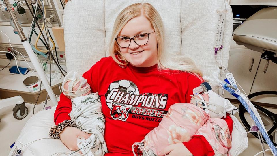 PHOTO: Hanna Castle and her husband Nic Castle are parents of quadruplets in the Columbus, Ohio area. (Courtesy of Hanna Castle)