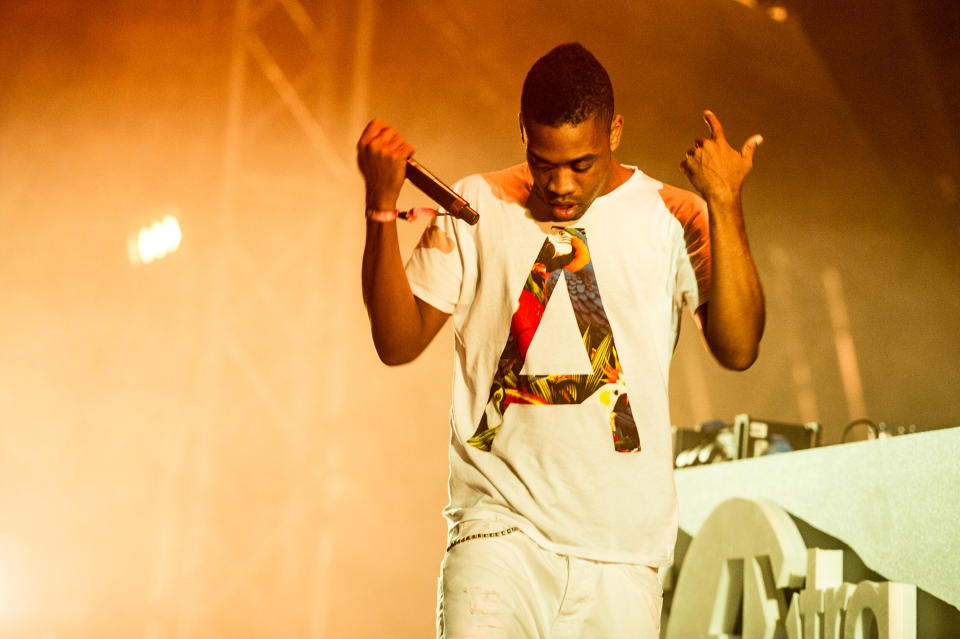 STRATFORD-UPON-AVON, UNITED KINGDOM - JULY 26: Wiley performs on stage on Day 1 of Global Gathering 2013 on July 26, 2013 in Stratford-upon-Avon, England. (Photo by Ollie Millington/Redferns via Getty Images)