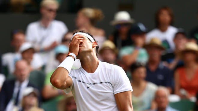 Rafael Nadal hat sich im Achtelfinale von Wimbledon verabschiedet