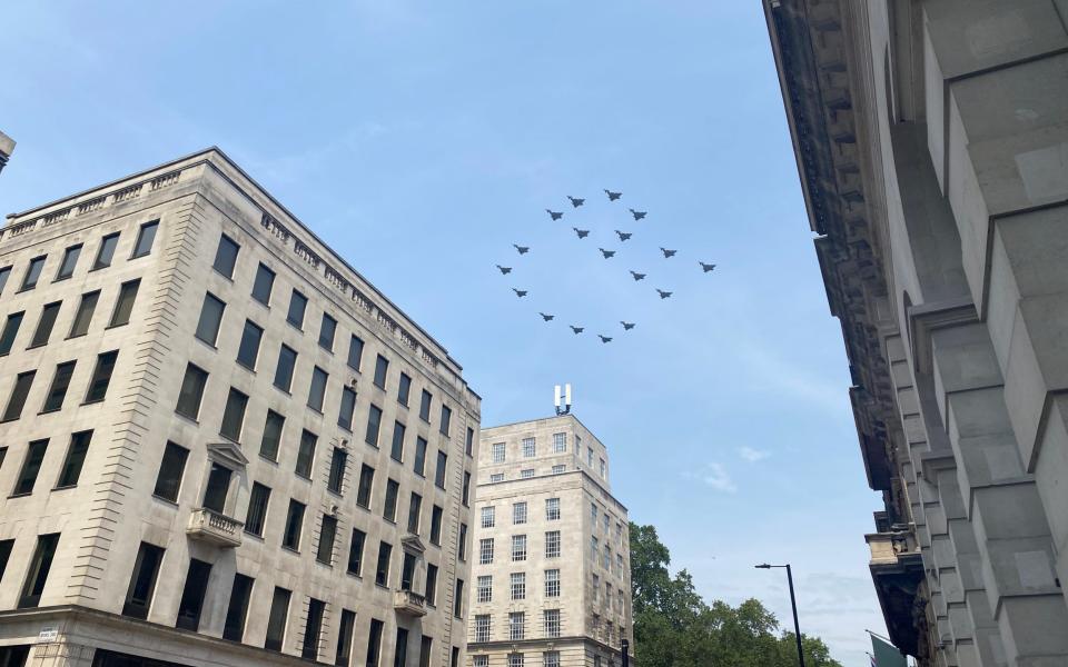 Typhoons form CR during flypast