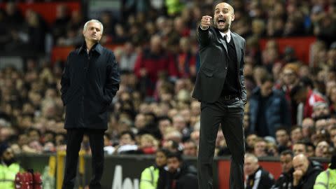 Pep Guardiola Jose Mourinho