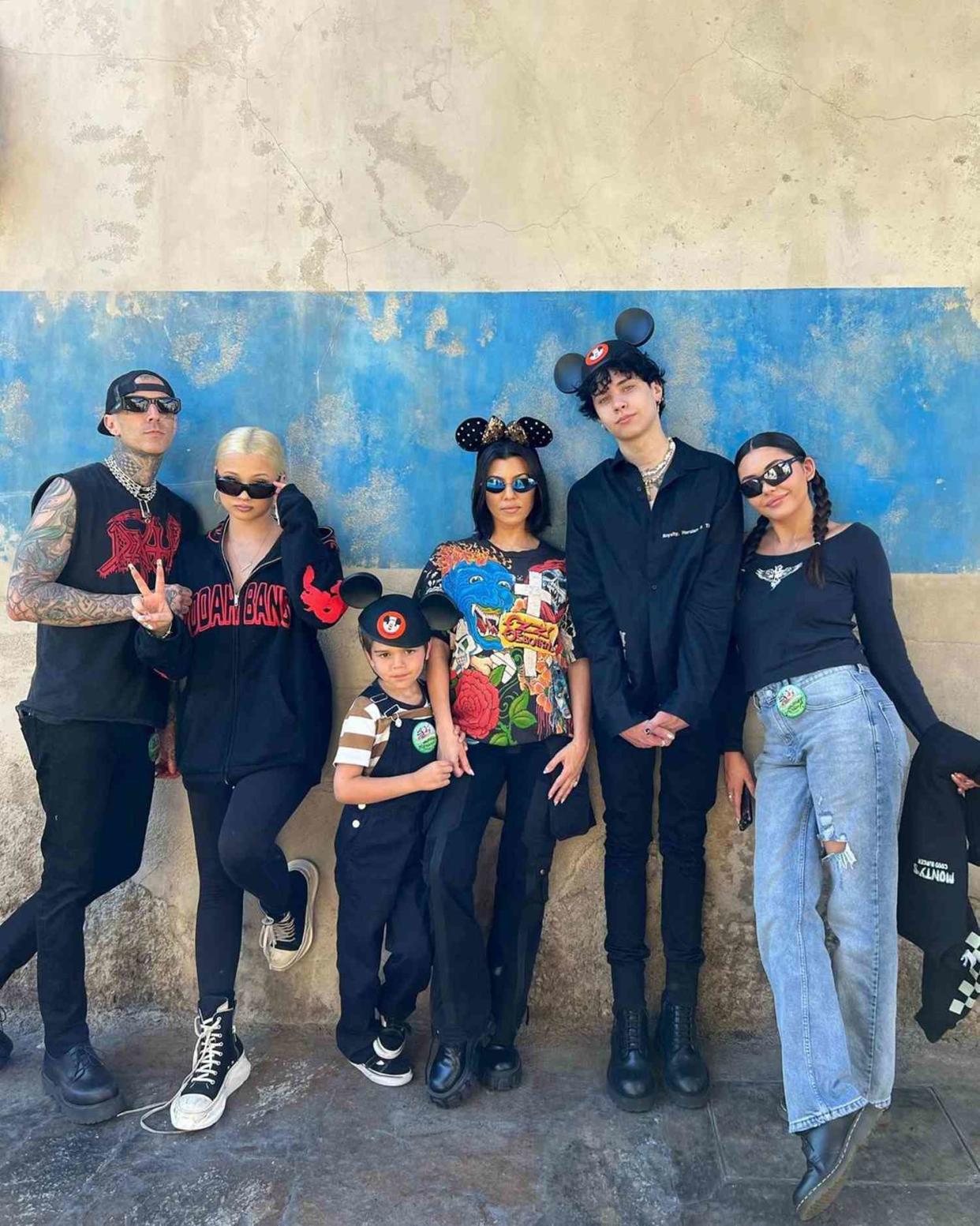 Kourtney Kardashian Blended Family Bday Pic