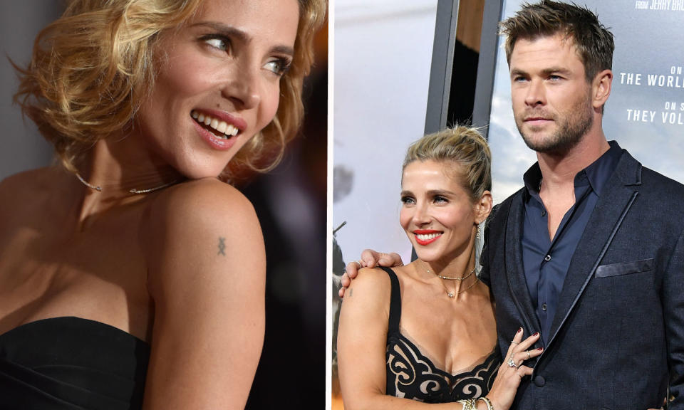 Elsa Pataky has a Thor tattoo on her arm