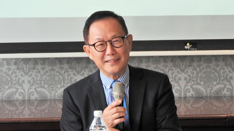 ▲國民黨前台北市長候選人丁守中24日提出「一國兩府」構想，希望緩解目前兩岸衝突現況。(圖／記者陳弘志攝，2020.10.24)