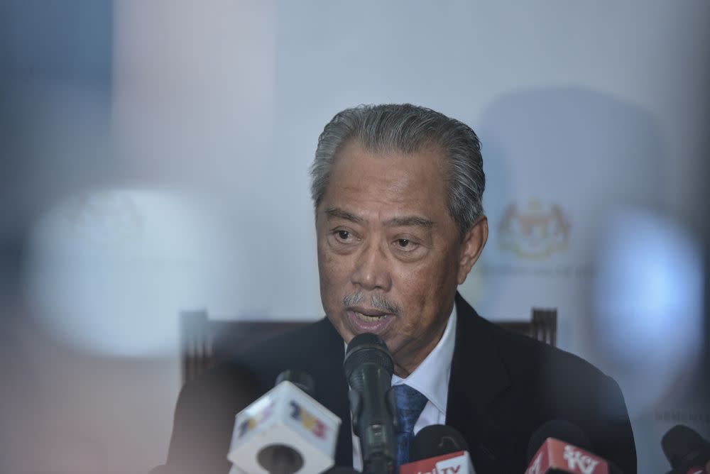 Muhyiddin said he will chair a committee meeting tomorrow that will include the election machinery at state and central levels. — Picture by Shafwan Zaidon