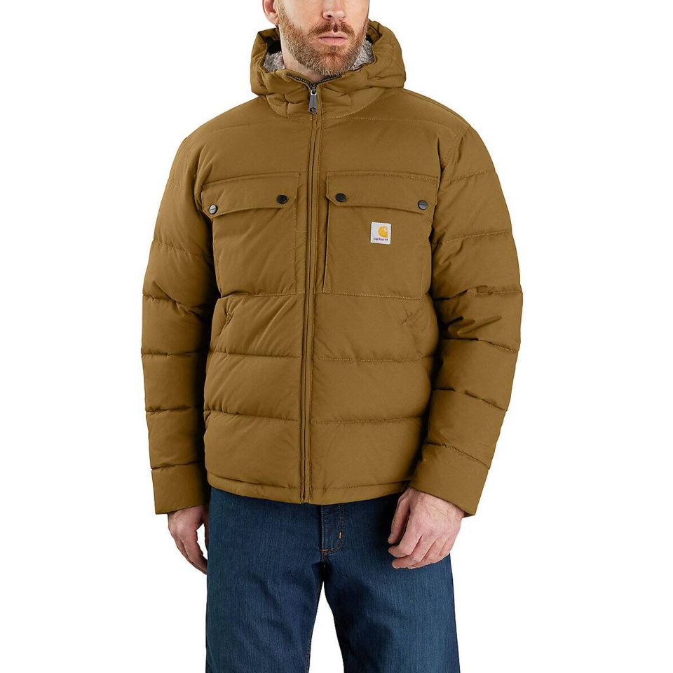 <p><a href="https://go.redirectingat.com?id=74968X1596630&url=https%3A%2F%2Fwww.carhartt.com%2Fproduct%2F105474%2Fmontana-loose-fit-insulated-jacket---4-extreme-warmth-rating%3FcategoryCode%3Ddefault%26colorCode%3DB33_SW&sref=https%3A%2F%2F" rel="nofollow noopener" target="_blank" data-ylk="slk:Shop Now;elm:context_link;itc:0;sec:content-canvas" class="link ">Shop Now</a></p><p>Montana Loose Fit Insulated Jacket</p><p>$112.49</p>