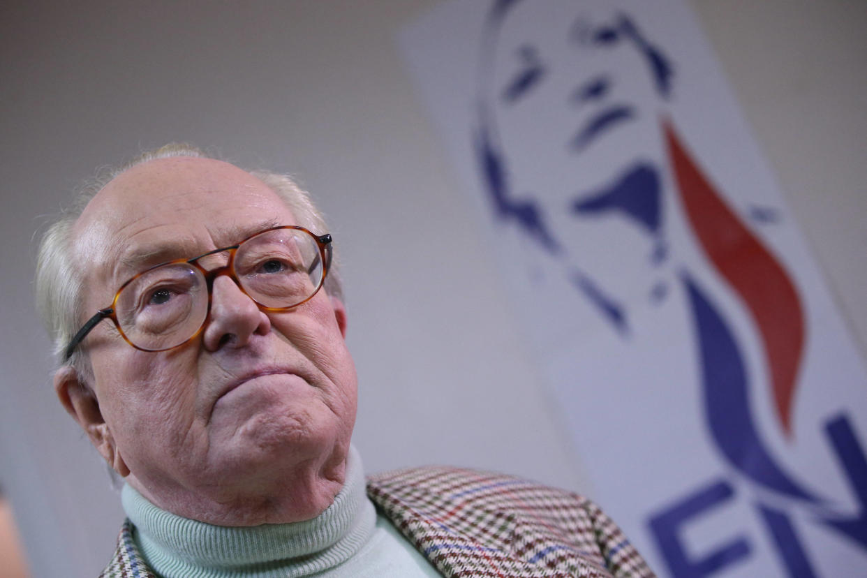 Jean-Marie Le Pen placé sous une forme de tutelle, ce que cela peut changer pour son procès à venir (Photo de Jean-Marie Le Pen prise le 23 mars 2014) 