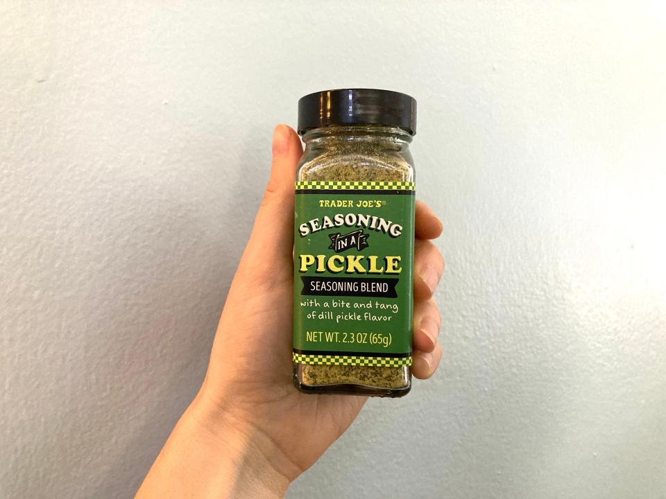 Everything but the pickle seasoning from Trader Joe's.