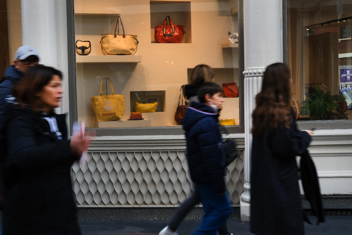 A Louis Vuitton store on the ground floor of the building housing the  News Photo - Getty Images