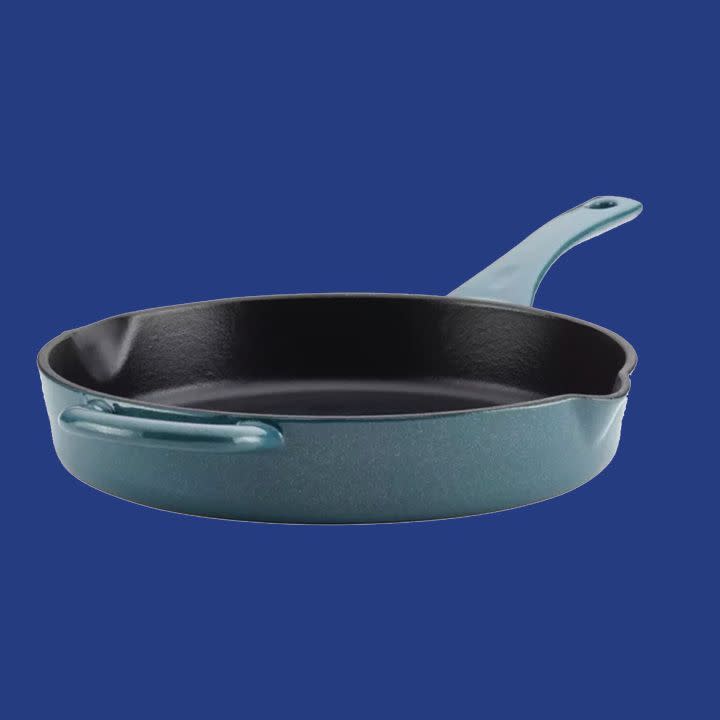 14) Cast Iron Enamel Skillet