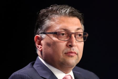 FILE PHOTO: Makan Delrahim, Assistant Attorney General of the Antitrust Division, U.S. Department of Justice, speaks at the 2019 Milken Institute Global Conference in Beverly Hills