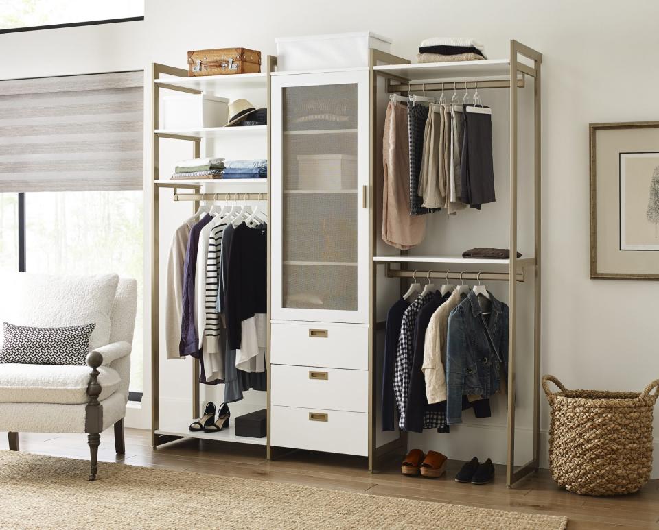 California Closets, White & Wood Finishes