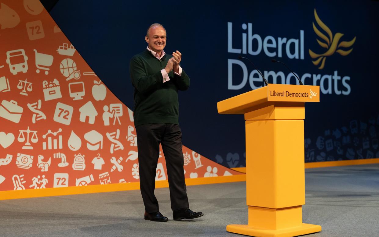 Leader of the Liberal Democrats Sir Ed Davey