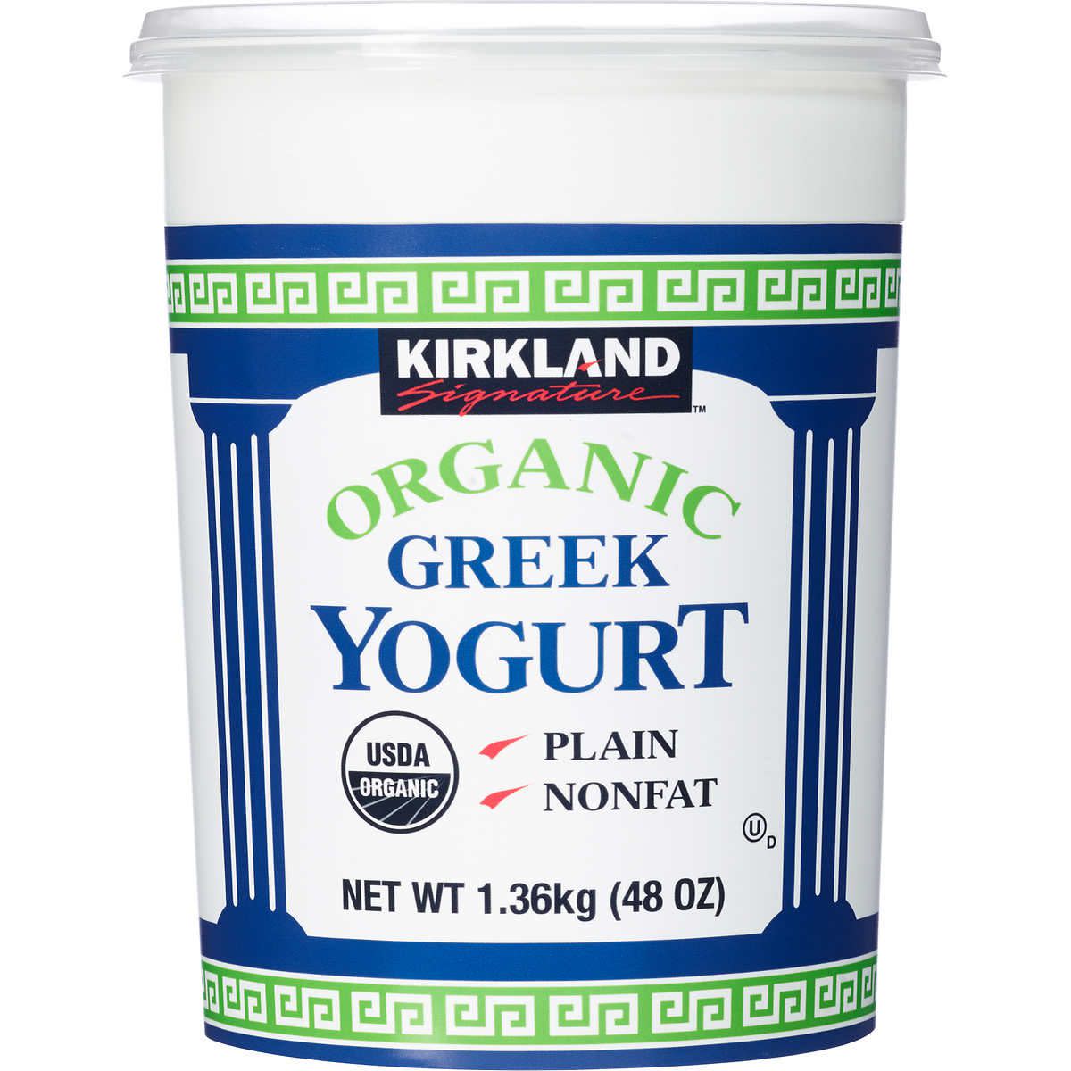 Kirkland Signature Organic Greek Nonfat Yogurt Plain, 3 lbs.