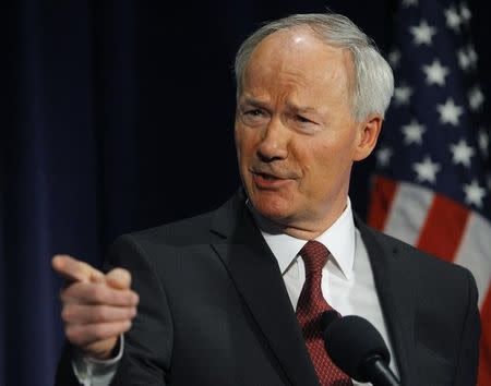 Asa Hutchinson at the National Press Club in Washington April 2, 2013. REUTERS/Gary Cameron