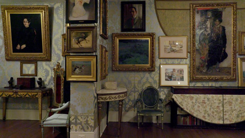 A collection of 13 art works, worth $500 million, was stolen from Boston's Isabella Stewart Gardner Museum on March 18, 1990. An empty frame on the wall marks the spot where the painting once hung in this photo from the new Netflix four-part documentary, "This is a Robbery: The World's Biggest Art Heist," debuting April 7.