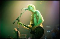 <p>Kurt Cobain again performing in Paris, France in 1992. The musical style and sound of Nirvana relied on contrasts between quiet verses and loud, heavy choruses.</p>