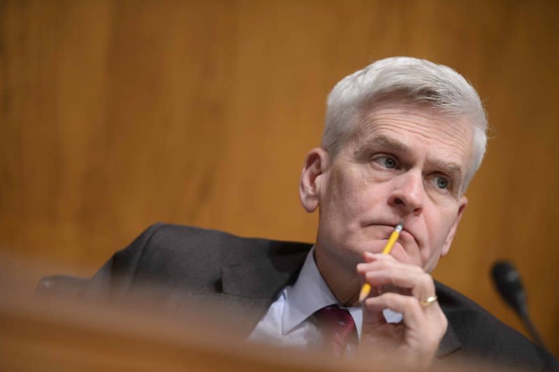 Sen. Bill Cassidy, R-La., on Thursday criticized the current tax system for allowing wealthy Americans to underreport their taxable income. File Photo by Bonnie Cash/UPI