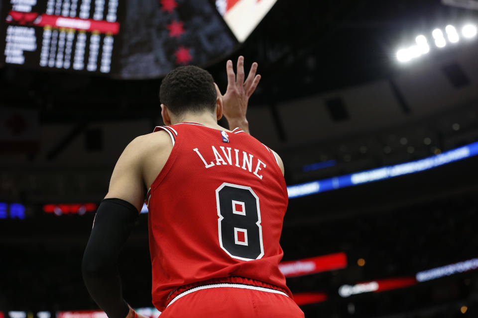 Zach LaVine gives back almost everything he gets the Bulls. (Nuccio DiNuzzo/Getty Images)