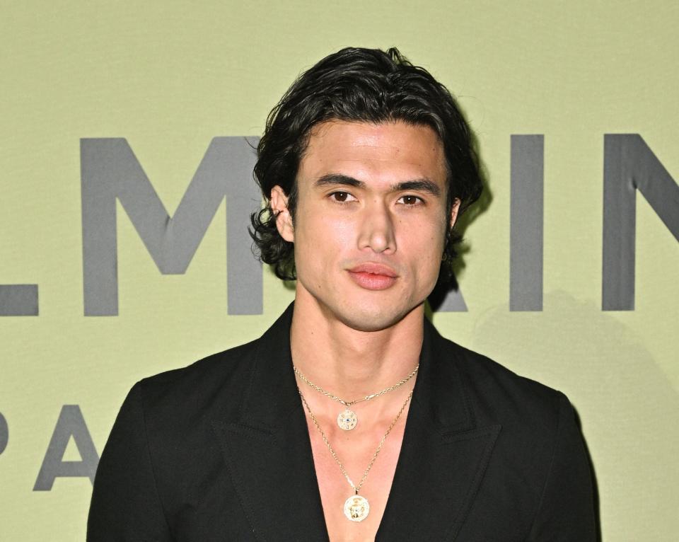 closeup of Charles Melton