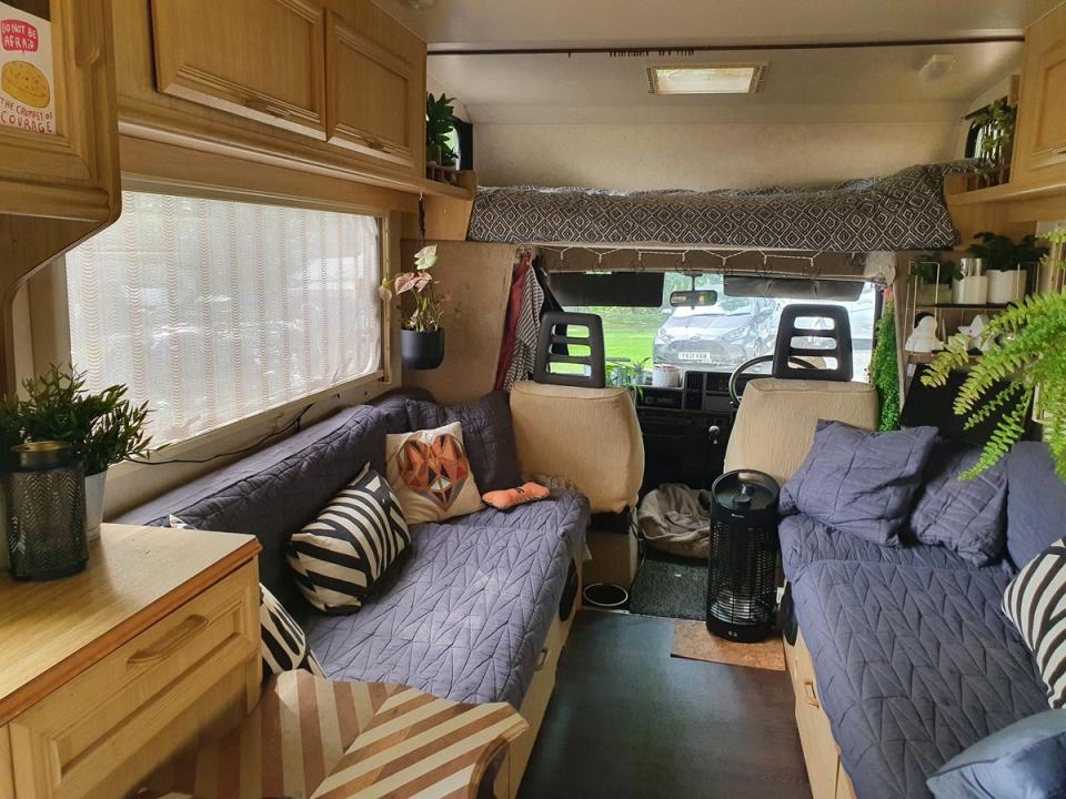 Designer Nicky Cash’s motorhome, which she moved into in 2021 (Nicky Cash)