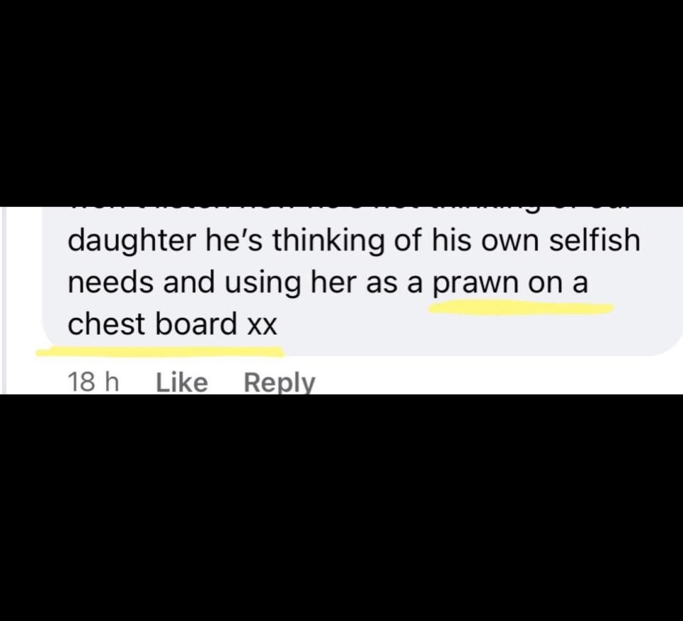 "he's thinking of his own selfish needs and using her as a prawn on a chest board xx"