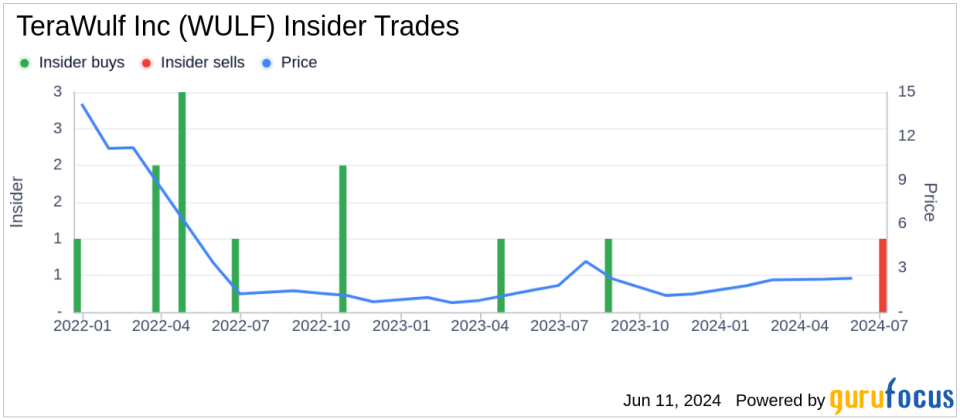 Insider Sale: Kenneth Deane Sells 69,996 Shares of TeraWulf Inc (WULF)