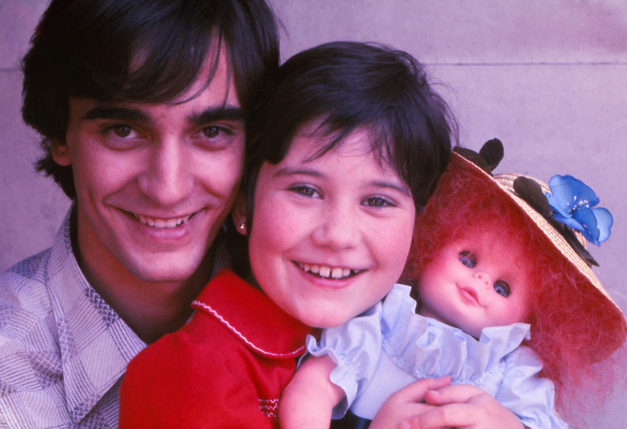 The spanish musical group 'Ana y Enrique', Enrique Del Pozo and Ana Anguita, Enrique y Ana, Shivers, 1979, Madrid, Spain.  (Photo by Gianni Ferrari/Cover/Getty Images).