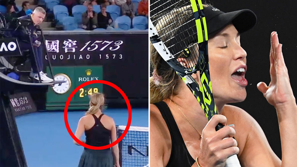 Danielle Collins left red-faced after awkward Australian Open gaffe