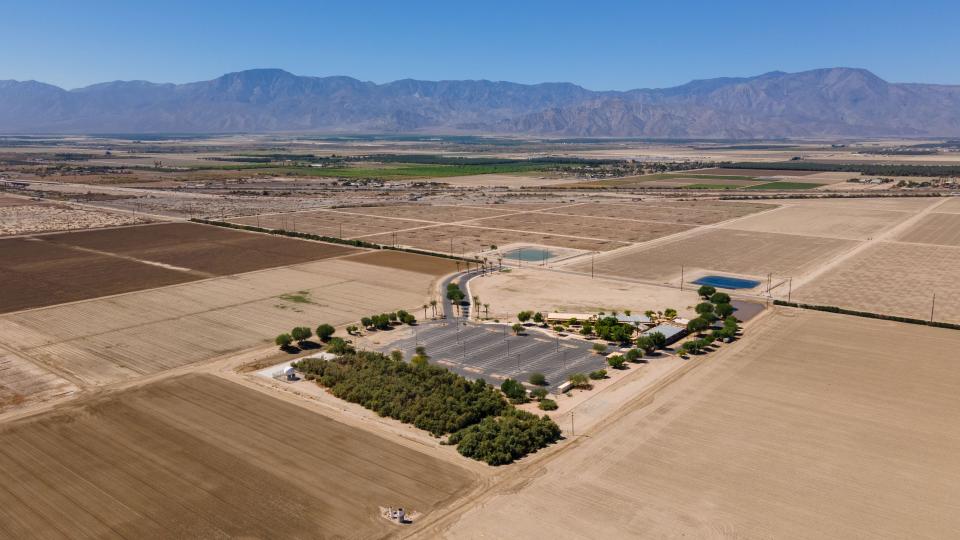 The College of the Desert Mecca/Thermal campus, seen Thursday. Plans for development around it dissolved after the 2008 recession, leaving the campus without critical sewage infrastructure.