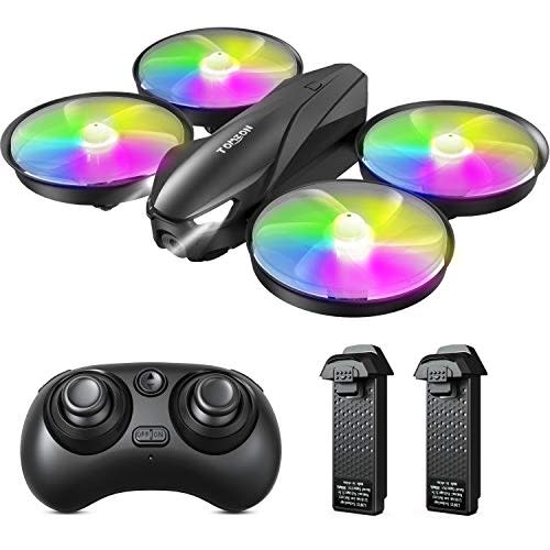 Tomzon Mini Drone for Kids, LED Light Stunt RC Quadcopter Headless Mode Altitude Hold, Remote C…