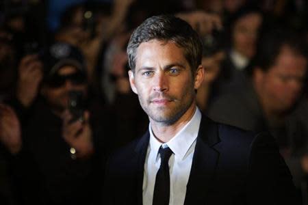 Actor Paul Walker arrives for the British premiere of "Fast & Furious" in Leicester Square in London March 19, 2009. REUTERS/Stefan Wermuth